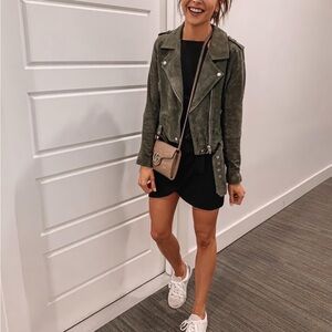 SL8 by Blank NYC leather moto jacket size small NWT